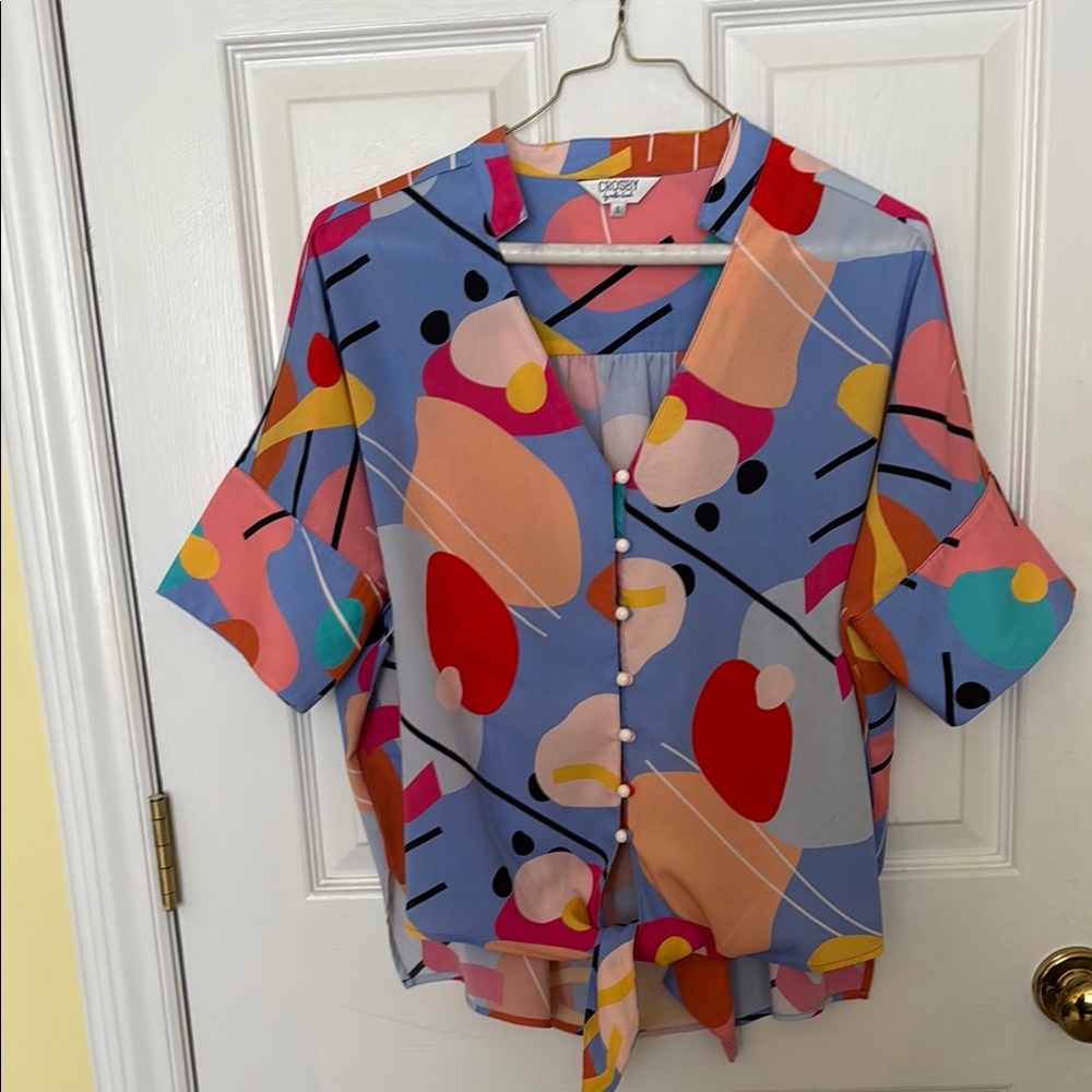 Abstract Button Down Shirt